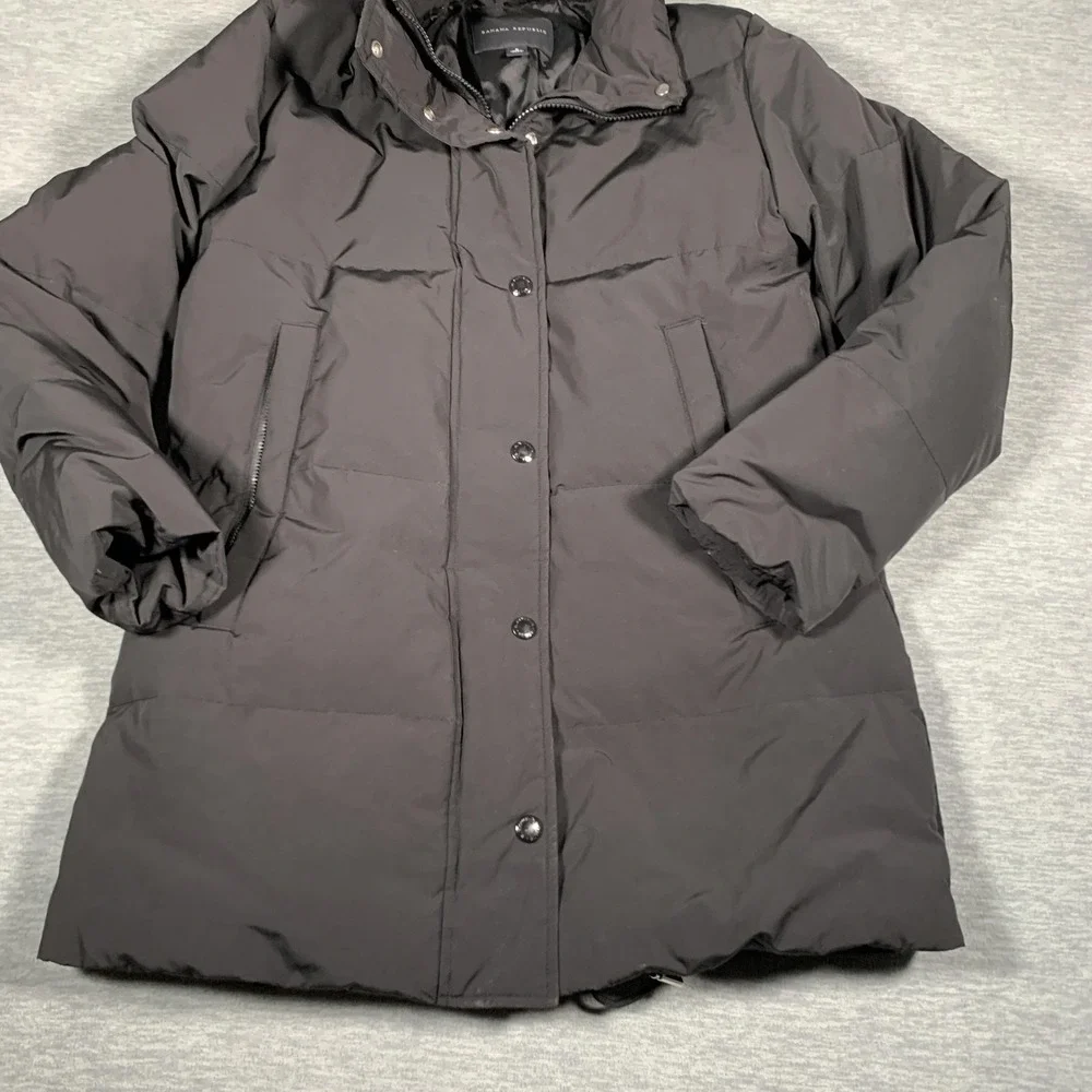 Banana Republic Jacket‎ Mens Small Down Puffer Parka Coat Winter Warm Hooded